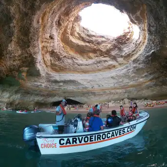 a small boat in a body of water